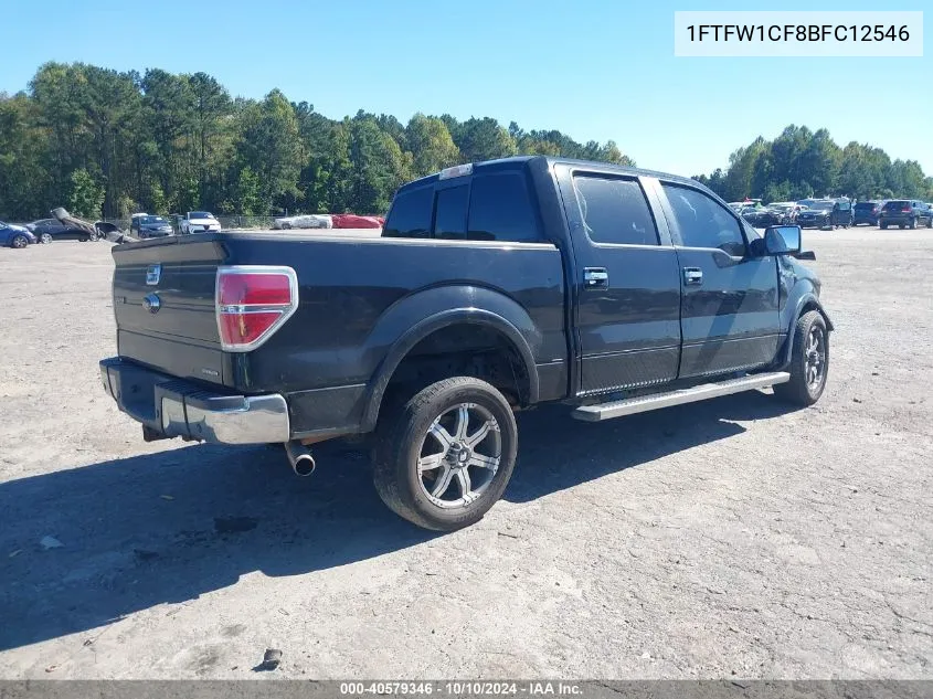 2011 Ford F-150 Lariat VIN: 1FTFW1CF8BFC12546 Lot: 40579346