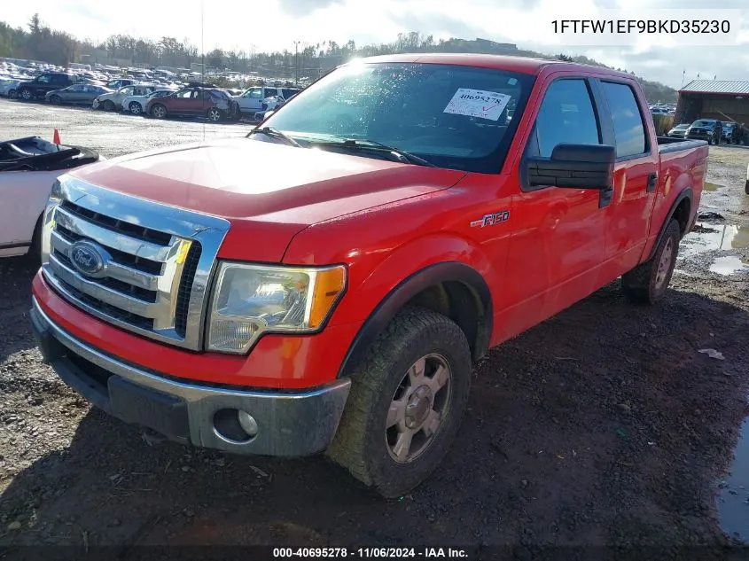 2011 Ford F-150 Xlt VIN: 1FTFW1EF9BKD35230 Lot: 40695278