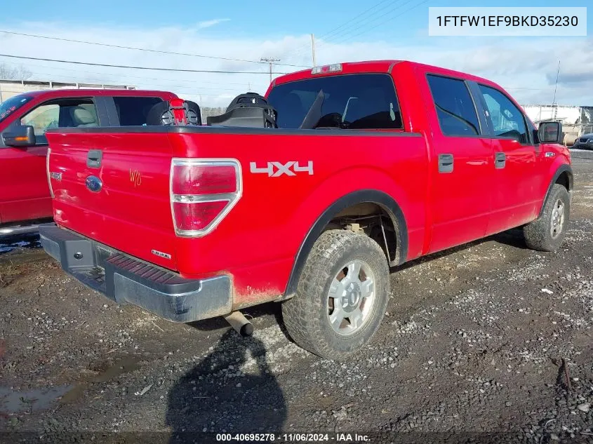 2011 Ford F-150 Xlt VIN: 1FTFW1EF9BKD35230 Lot: 40695278