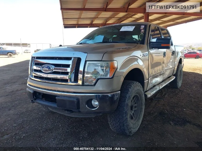 1FTFW1EFXBKD91791 2011 Ford F-150 Xlt