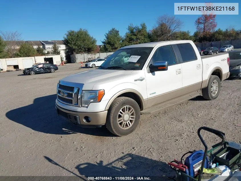 2011 Ford F-150 King Ranch VIN: 1FTFW1ET3BKE21168 Lot: 40768843