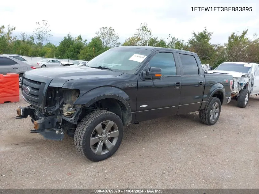 2011 Ford F-150 Fx4 VIN: 1FTFW1ET3BFB83895 Lot: 40769379