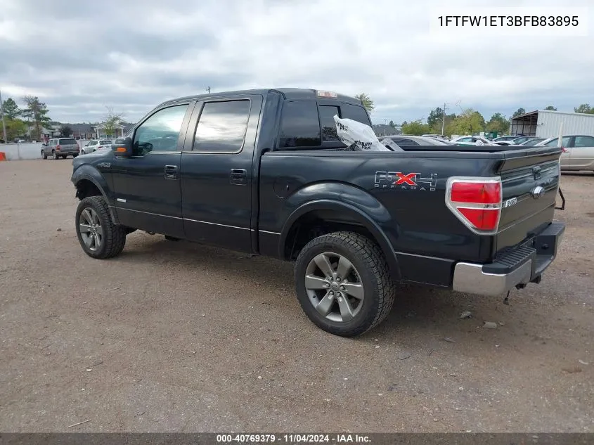 2011 Ford F-150 Fx4 VIN: 1FTFW1ET3BFB83895 Lot: 40769379