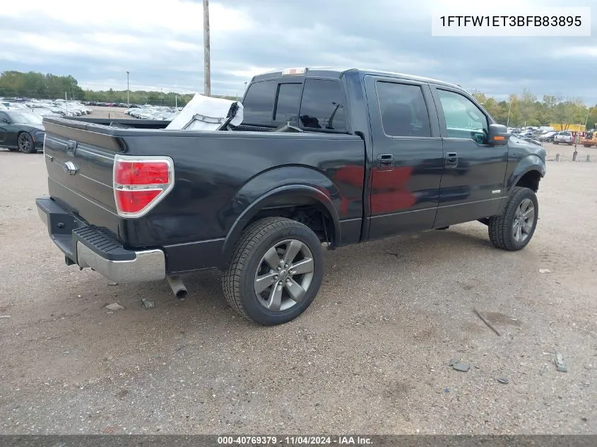 2011 Ford F-150 Fx4 VIN: 1FTFW1ET3BFB83895 Lot: 40769379