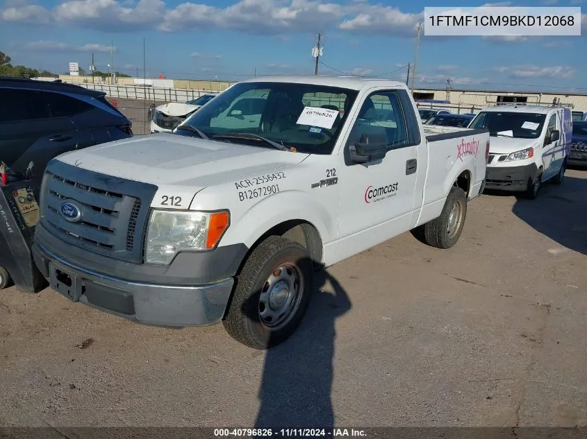 2011 Ford F-150 Xl VIN: 1FTMF1CM9BKD12068 Lot: 40796826