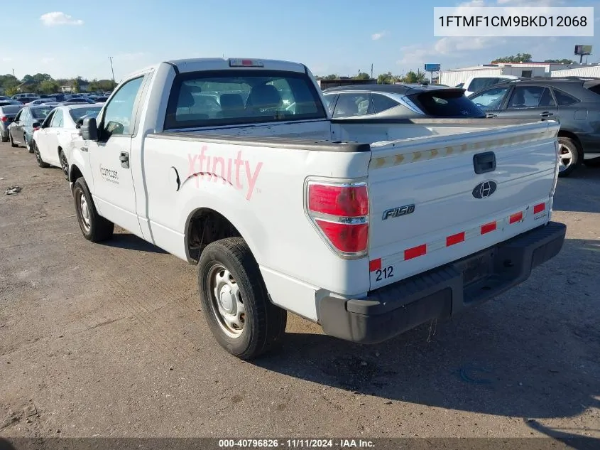 2011 Ford F-150 Xl VIN: 1FTMF1CM9BKD12068 Lot: 40796826