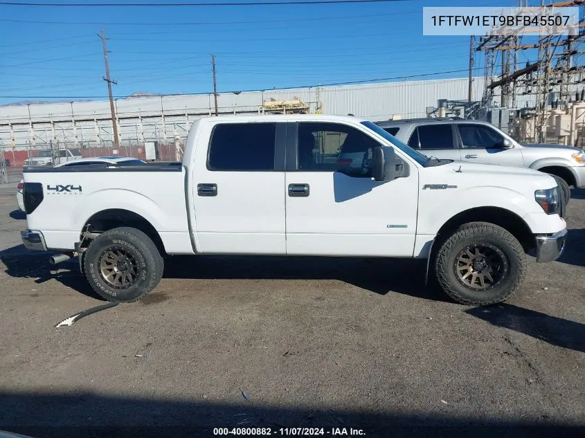 2011 Ford F-150 Xlt VIN: 1FTFW1ET9BFB45507 Lot: 40800882