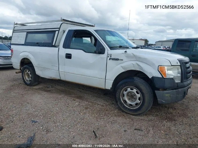 2011 Ford F-150 Xl VIN: 1FTMF1CM5BKD52566 Lot: 40803383