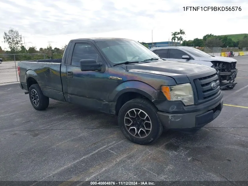 2011 Ford F-150 Xl VIN: 1FTNF1CF9BKD56576 Lot: 40804876