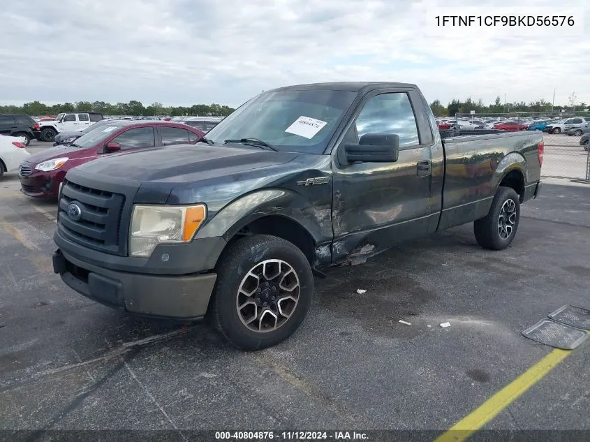 2011 Ford F-150 Xl VIN: 1FTNF1CF9BKD56576 Lot: 40804876