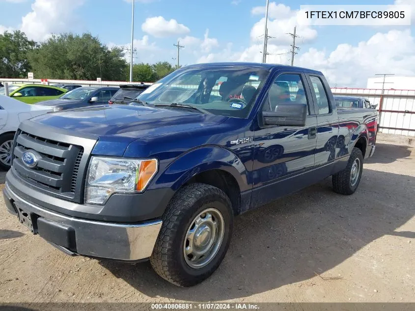 2011 Ford F-150 Xl VIN: 1FTEX1CM7BFC89805 Lot: 40806881