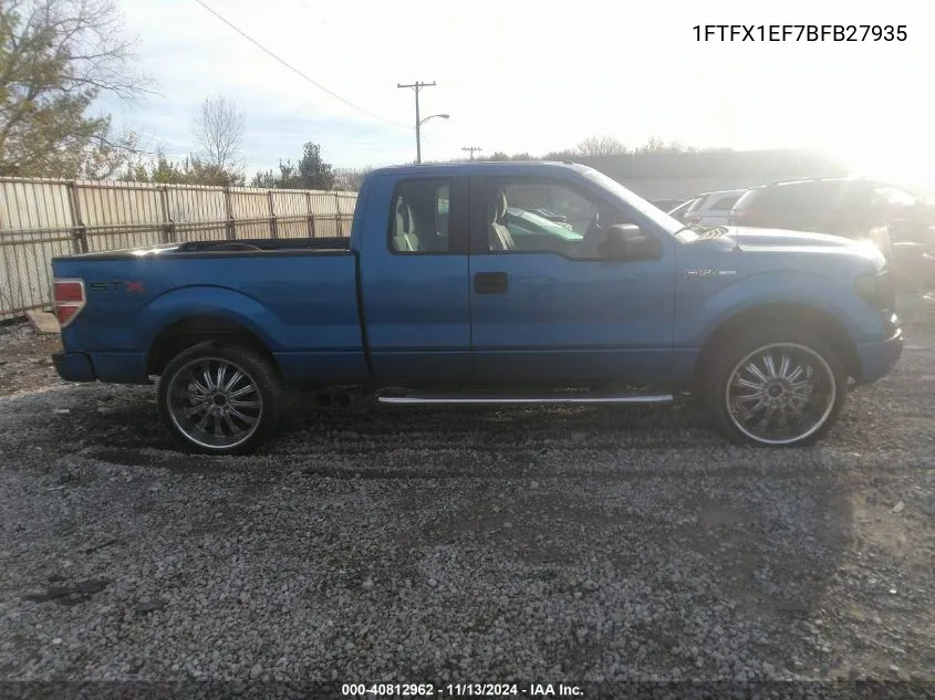 2011 Ford F-150 Stx VIN: 1FTFX1EF7BFB27935 Lot: 40812962