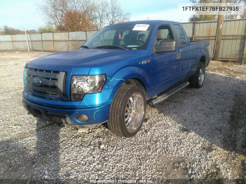 2011 Ford F-150 Stx VIN: 1FTFX1EF7BFB27935 Lot: 40812962