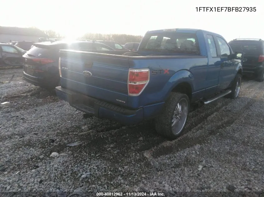 2011 Ford F-150 Stx VIN: 1FTFX1EF7BFB27935 Lot: 40812962