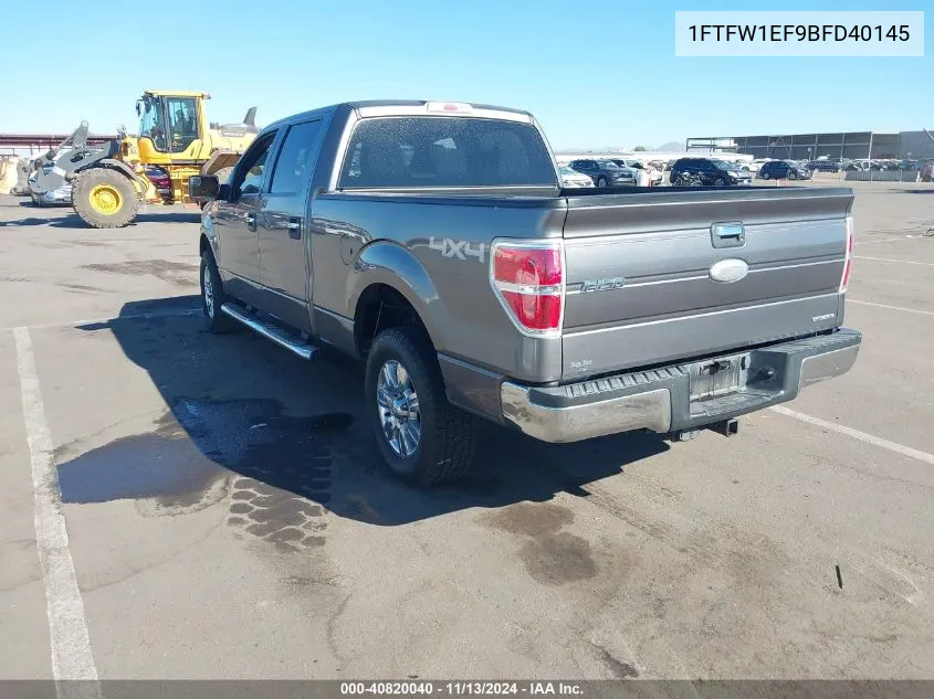 1FTFW1EF9BFD40145 2011 Ford F-150 Xlt