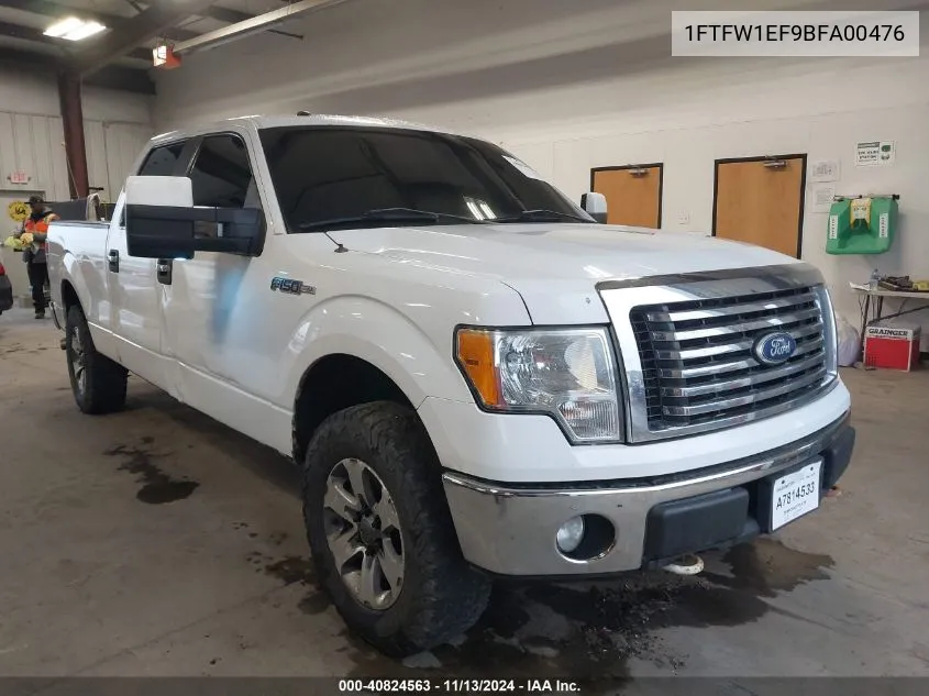 2011 Ford F-150 Xlt VIN: 1FTFW1EF9BFA00476 Lot: 40824563