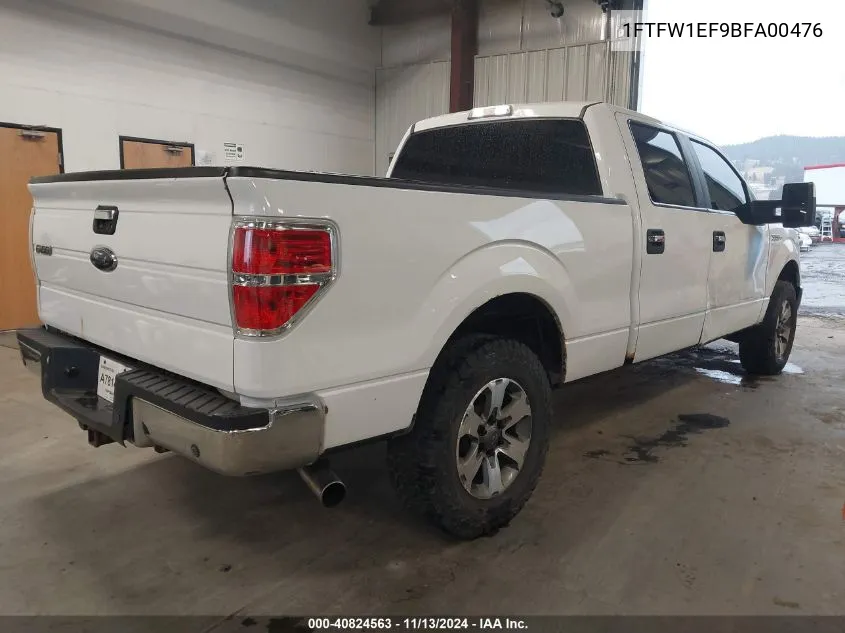 2011 Ford F-150 Xlt VIN: 1FTFW1EF9BFA00476 Lot: 40824563