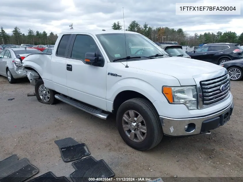 2011 Ford F-150 Xlt VIN: 1FTFX1EF7BFA29004 Lot: 40826047