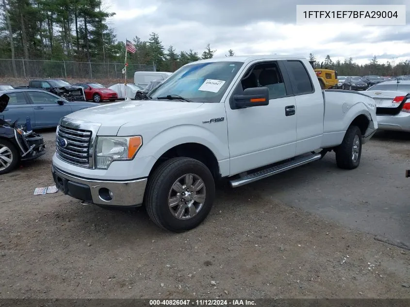 2011 Ford F-150 Xlt VIN: 1FTFX1EF7BFA29004 Lot: 40826047