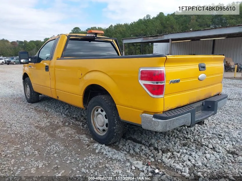 2011 Ford F150 VIN: 1FTPF1CT4BKD95610 Lot: 40842725