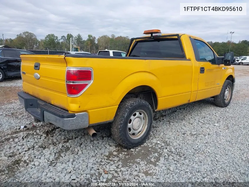 2011 Ford F150 VIN: 1FTPF1CT4BKD95610 Lot: 40842725