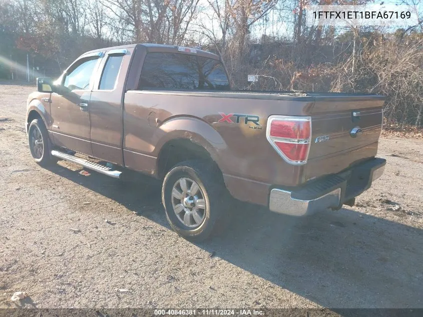 2011 Ford F-150 Xlt VIN: 1FTFX1ET1BFA67169 Lot: 40846381