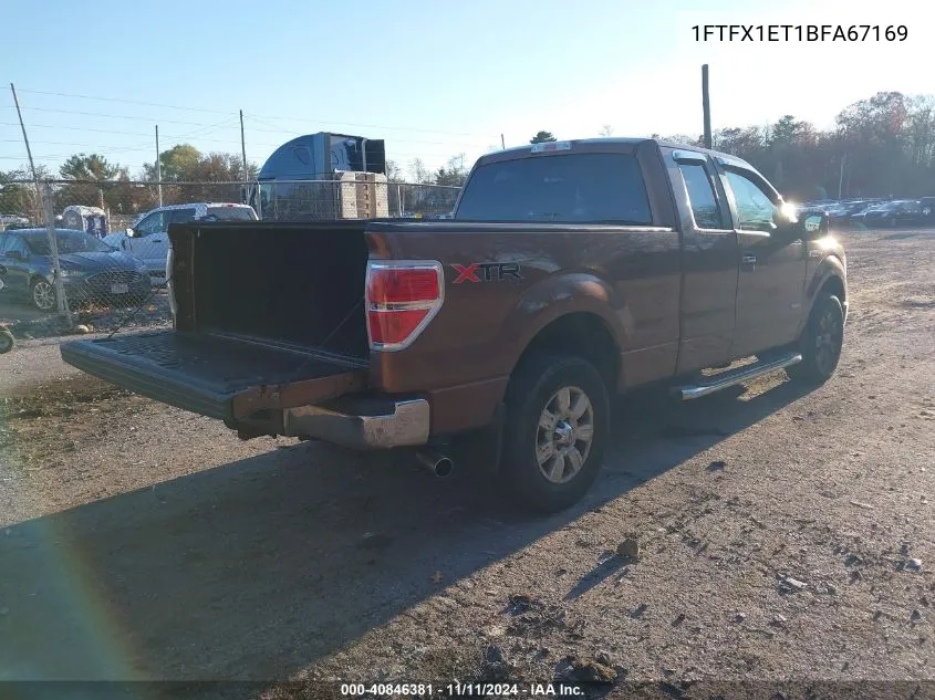 2011 Ford F-150 Xlt VIN: 1FTFX1ET1BFA67169 Lot: 40846381