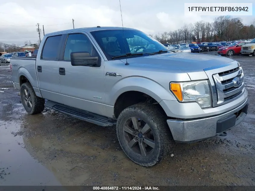 2011 Ford F-150 Xlt VIN: 1FTFW1ET7BFB63942 Lot: 40854872