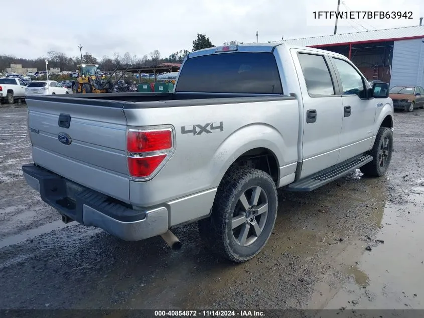 2011 Ford F-150 Xlt VIN: 1FTFW1ET7BFB63942 Lot: 40854872