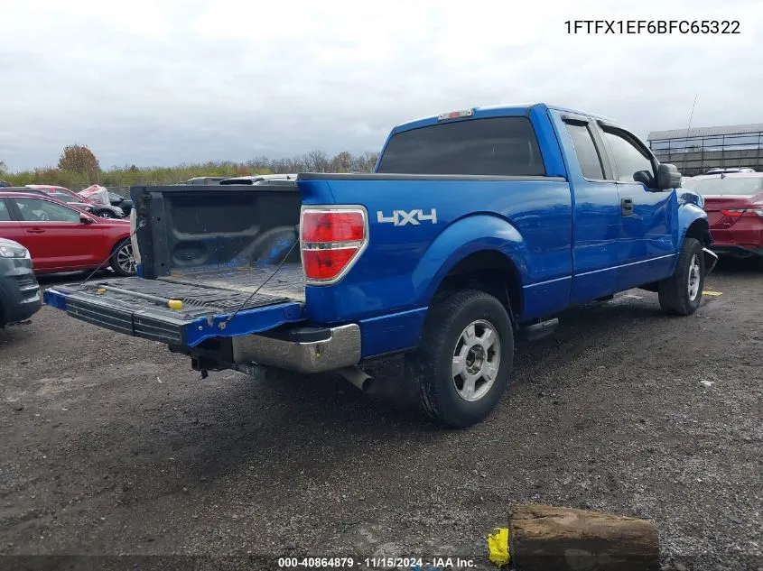 2011 Ford F-150 Xlt VIN: 1FTFX1EF6BFC65322 Lot: 40864879