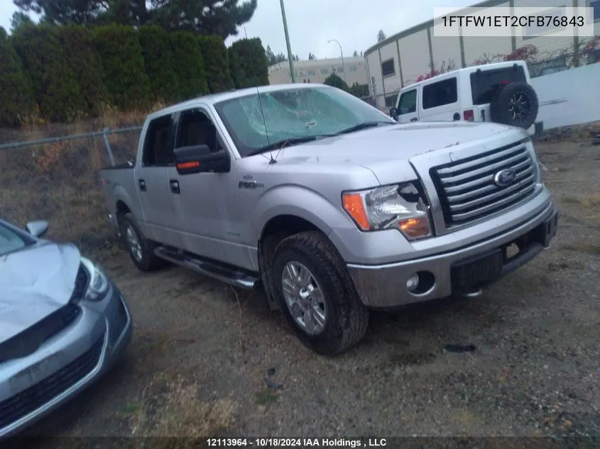 2012 Ford F150 Supercrew VIN: 1FTFW1ET2CFB76843 Lot: 12113964