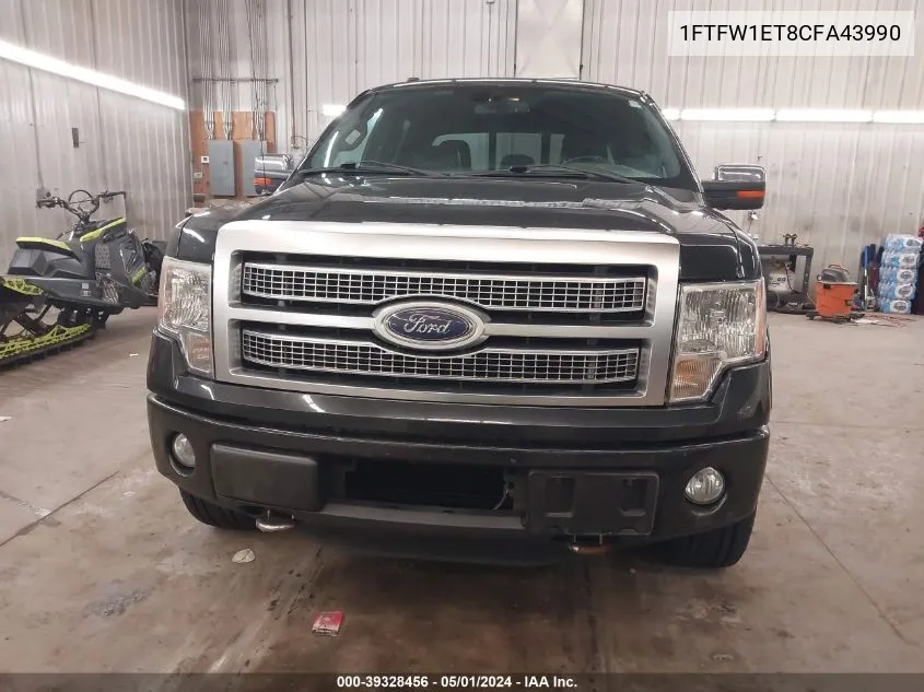 1FTFW1ET8CFA43990 2012 Ford F-150 Platinum