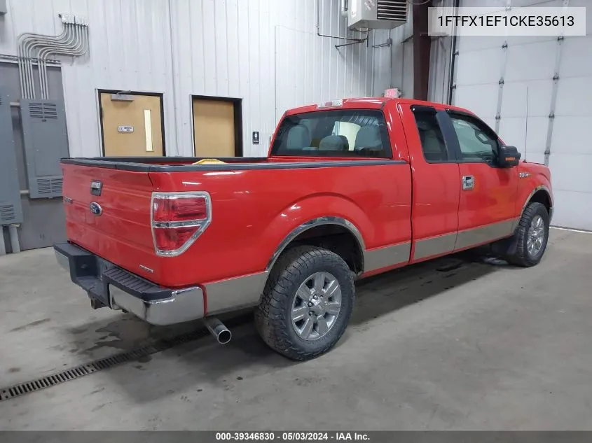 1FTFX1EF1CKE35613 2012 Ford F-150 Xlt