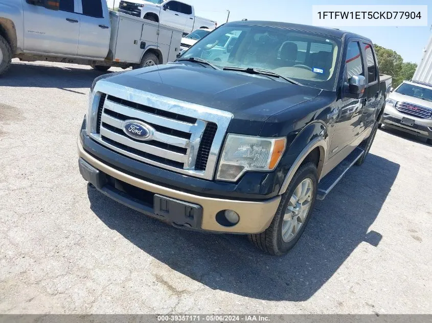 2012 Ford F-150 King Ranch VIN: 1FTFW1ET5CKD77904 Lot: 39357171