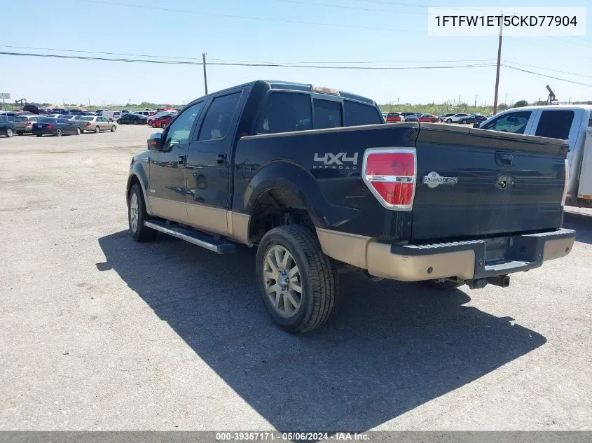 1FTFW1ET5CKD77904 2012 Ford F-150 King Ranch