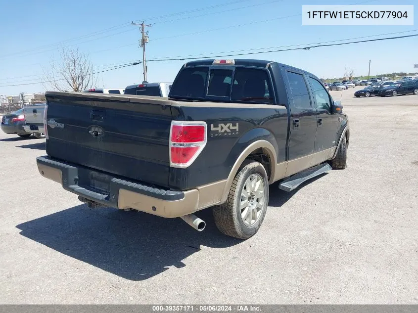 1FTFW1ET5CKD77904 2012 Ford F-150 King Ranch