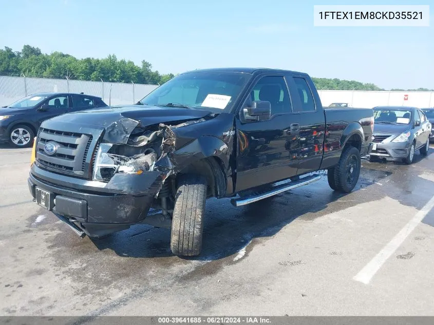 1FTEX1EM8CKD35521 2012 Ford F-150 Stx