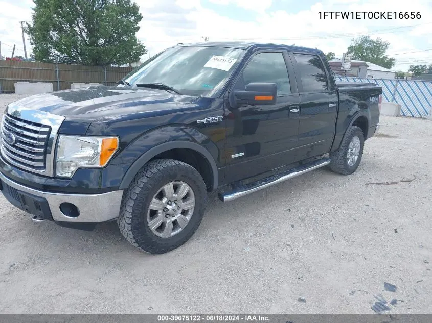 2012 Ford F-150 Xlt VIN: 1FTFW1ET0CKE16656 Lot: 39675122