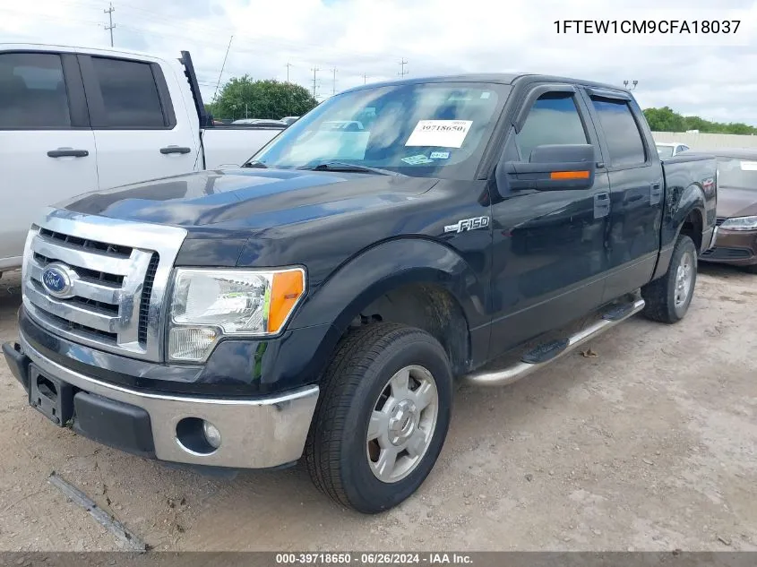 2012 Ford F-150 Xlt VIN: 1FTEW1CM9CFA18037 Lot: 39718650