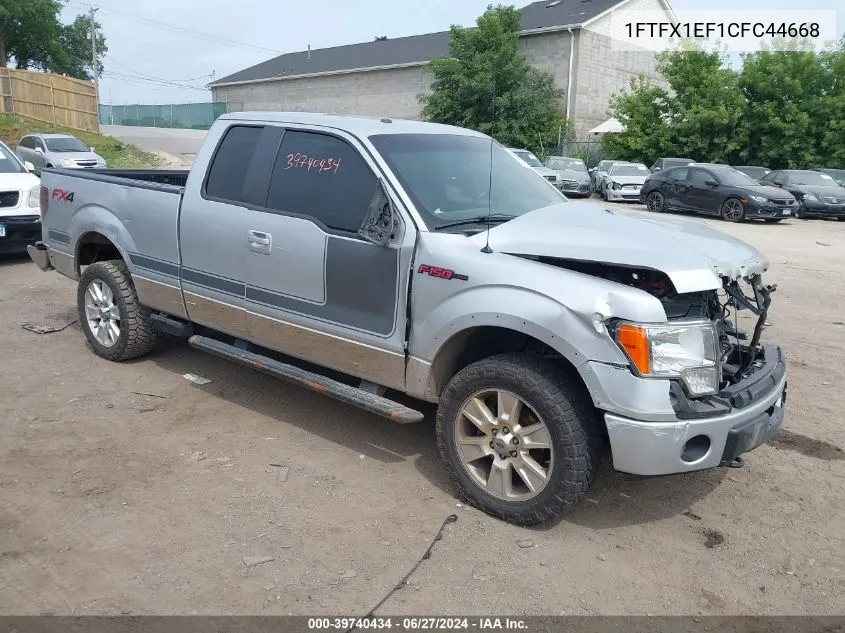 1FTFX1EF1CFC44668 2012 Ford F-150 Fx4