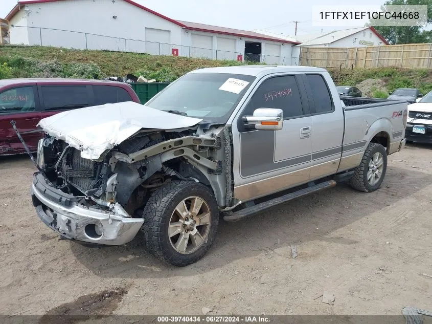 1FTFX1EF1CFC44668 2012 Ford F-150 Fx4