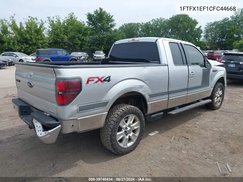 1FTFX1EF1CFC44668 2012 Ford F-150 Fx4