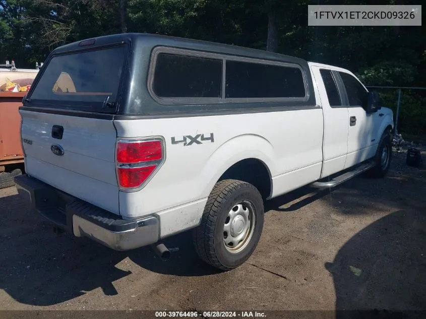 2012 Ford F-150 Xl VIN: 1FTVX1ET2CKD09326 Lot: 39764496