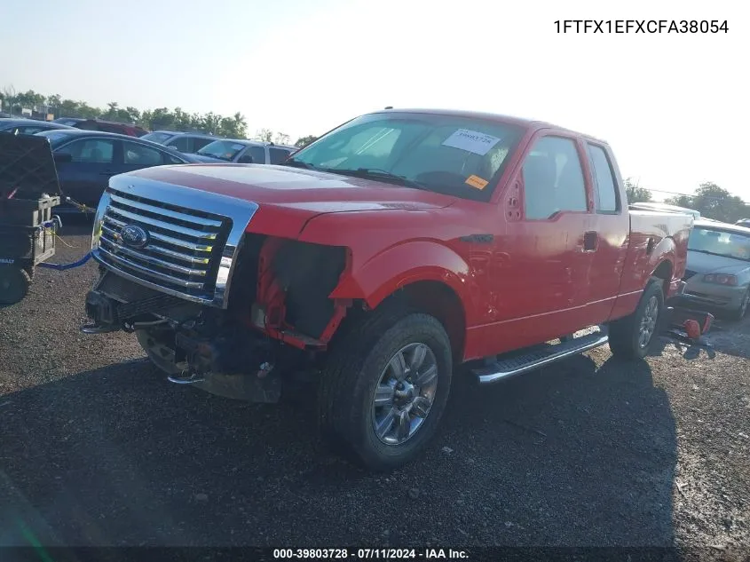 2012 Ford F-150 Xlt VIN: 1FTFX1EFXCFA38054 Lot: 39803728