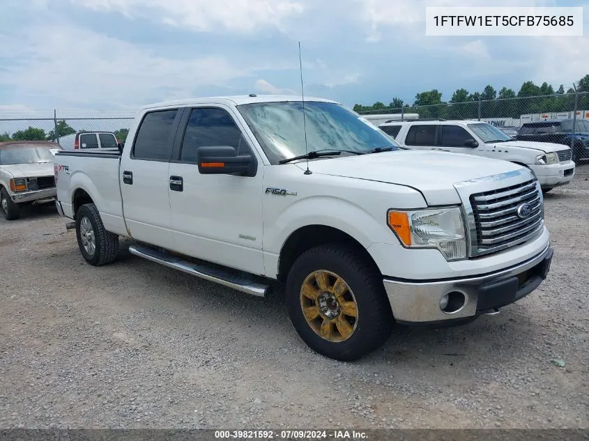 2012 Ford F-150 Xlt VIN: 1FTFW1ET5CFB75685 Lot: 39821592