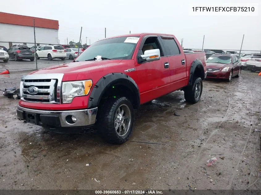 1FTFW1EFXCFB75210 2012 Ford F-150 Xlt