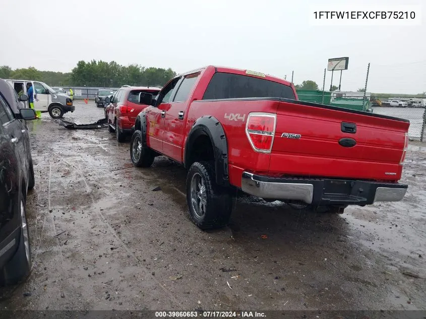 1FTFW1EFXCFB75210 2012 Ford F-150 Xlt