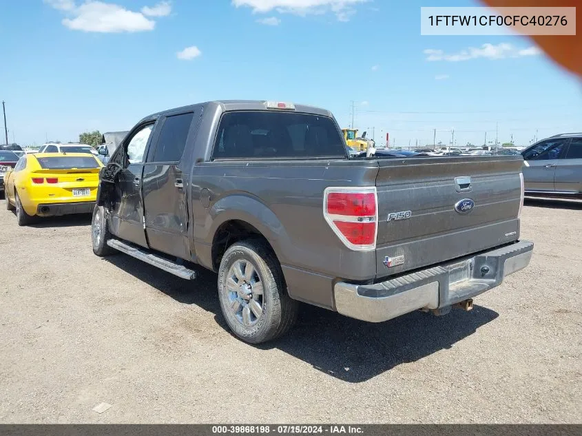 1FTFW1CF0CFC40276 2012 Ford F-150 Xlt