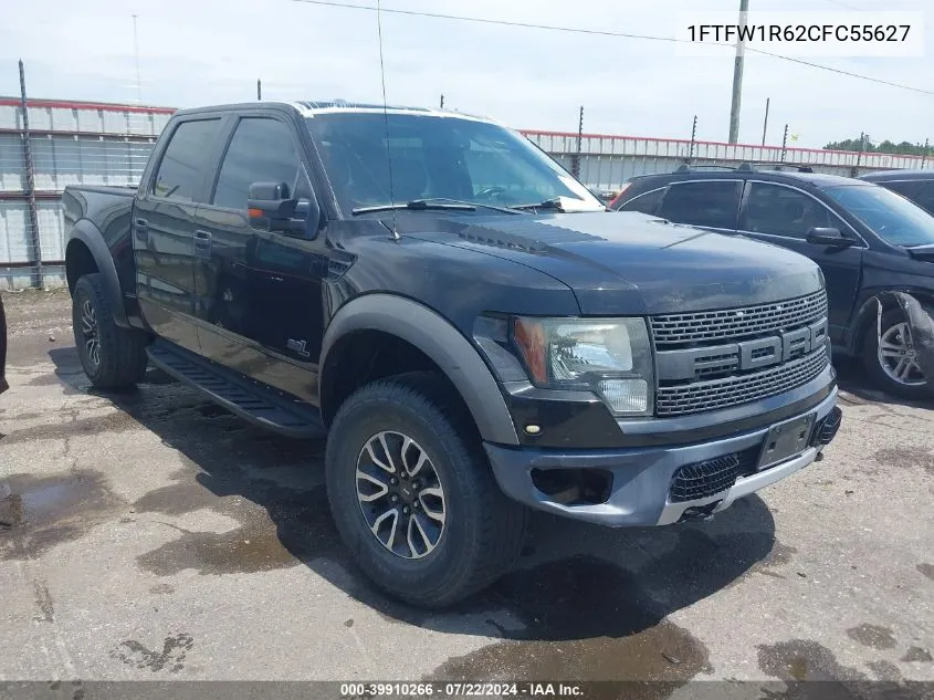 2012 Ford F-150 Svt Raptor VIN: 1FTFW1R62CFC55627 Lot: 39910266