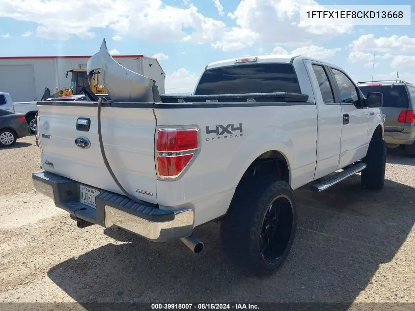 1FTFX1EF8CKD13668 2012 Ford F-150 Xlt